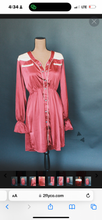 Load image into Gallery viewer, Bonanza Buttons Lux Satin Dress
