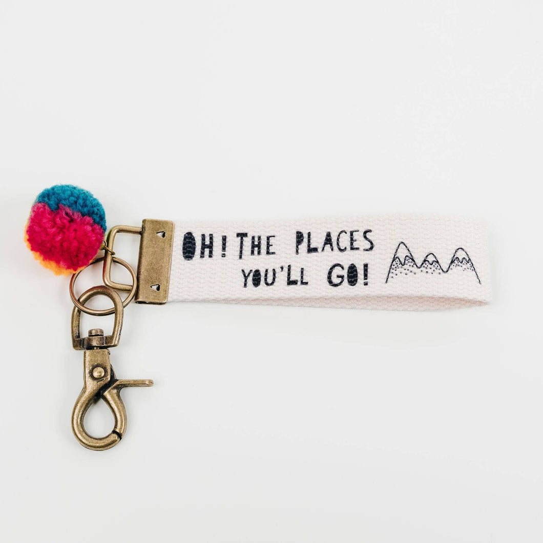 Oh The Places You’ll Go Canvas Keychain