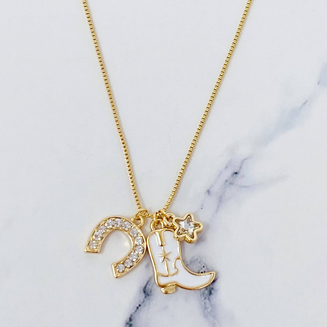 Cow Girl Multi Charm Necklace